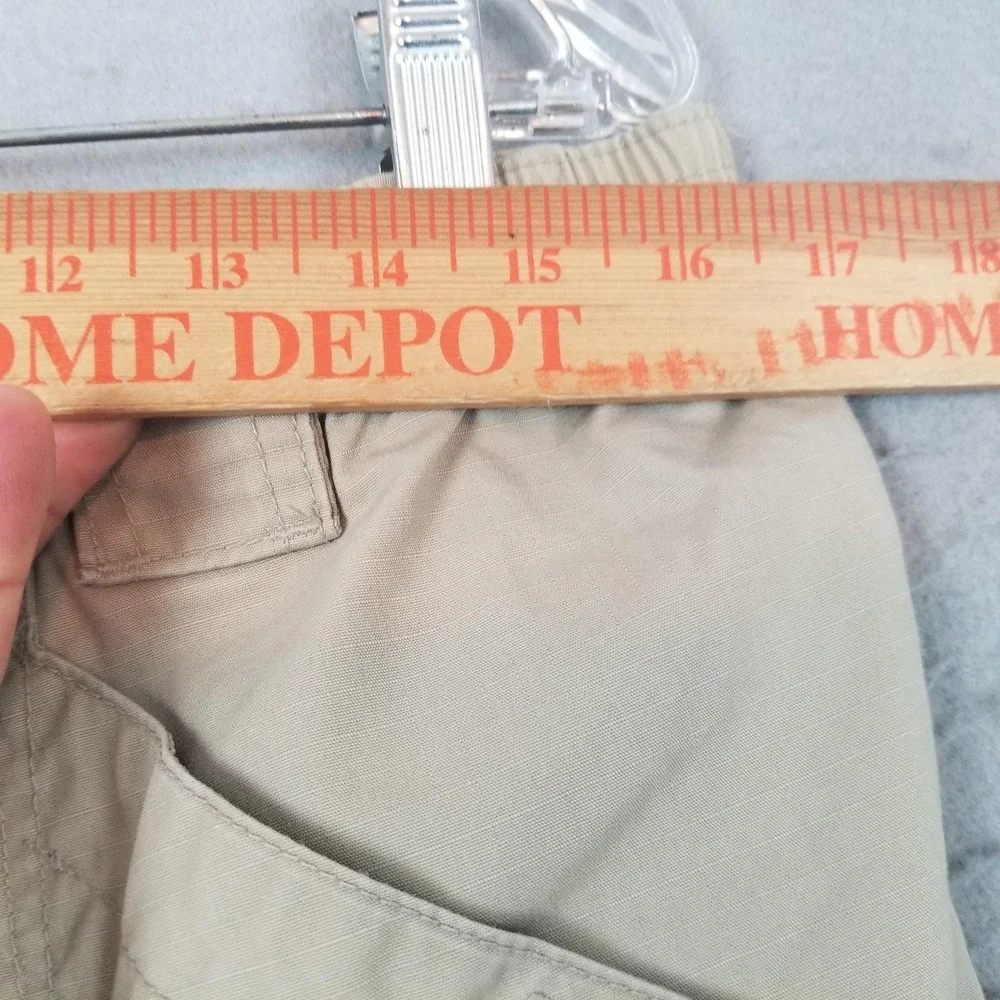 5.11 Tactical Pants Mens 34x36 Beige Cargo Ripstop Elastic Waist Outdoor Hiking